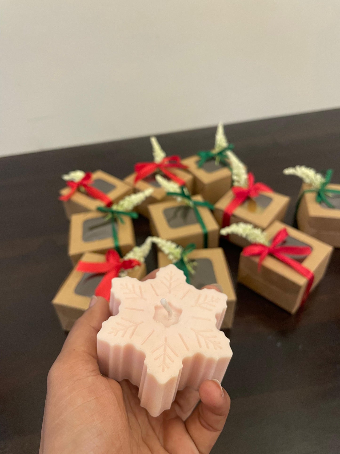 Snowflake candle