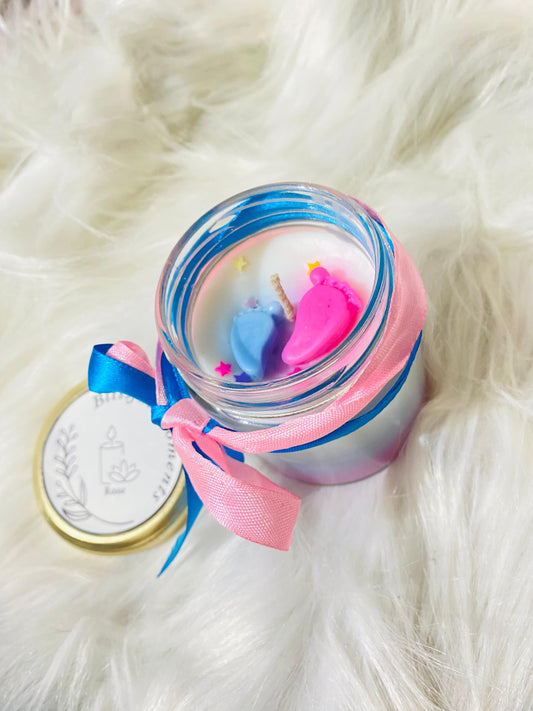 Baby shower candle