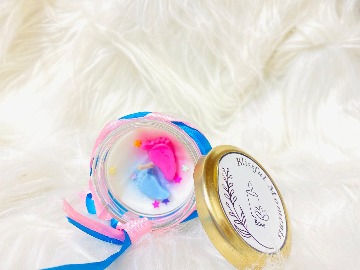 Baby shower candle