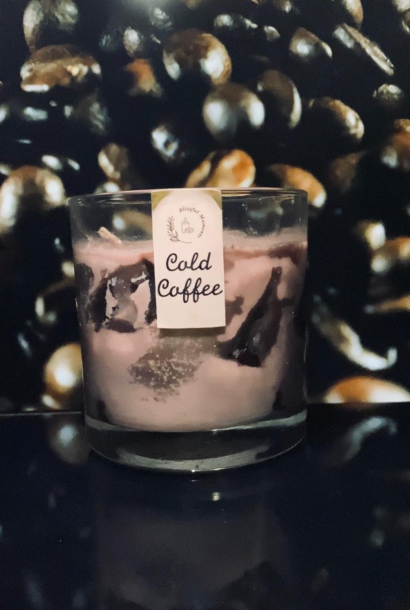 Cold coffee candle