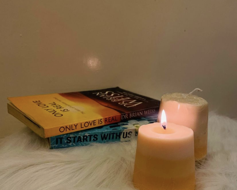 The joy pillar candle
