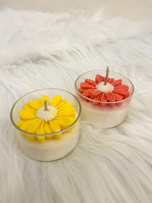 Lily jar candle