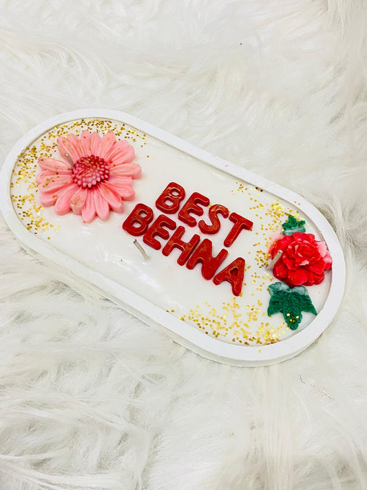 Best behna platter candle
