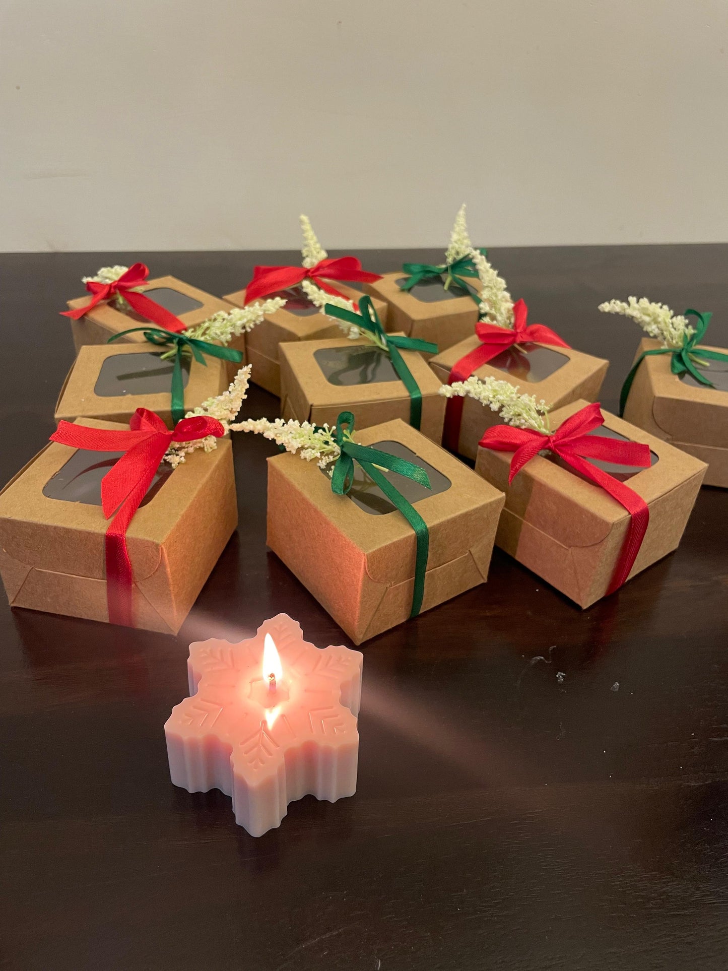 Snowflake candle