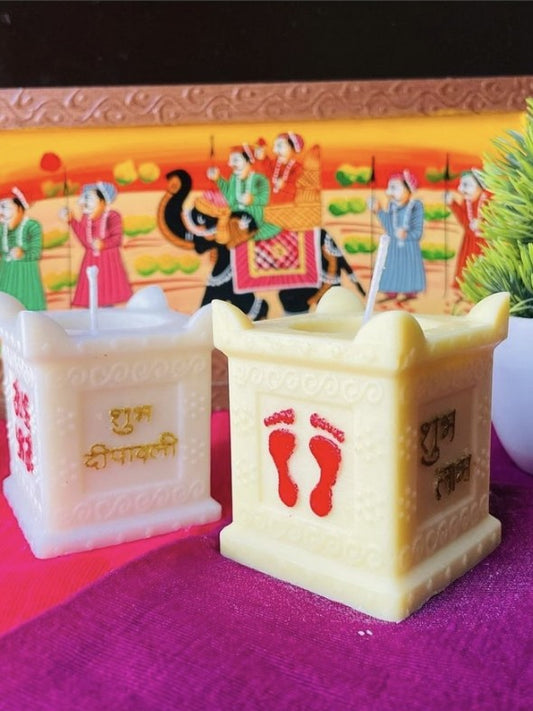 Tulsi Pot candle